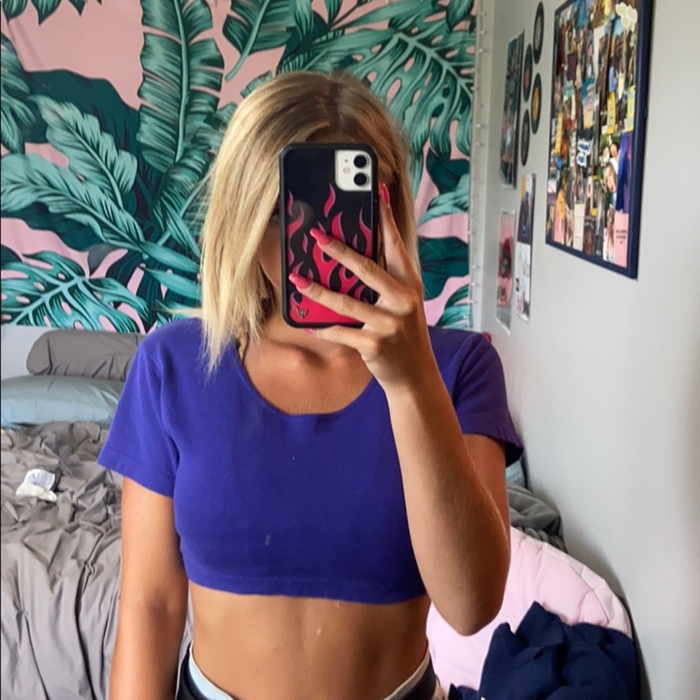 Purple crop top!